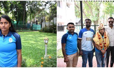 ಪ್ಯಾರಾ ಅಥ್ಲೀಟ್‌ ರಾಧಾ ವೆಂಕಟೇಶ್ ಗೆ ಸಚಿವ ಸಂತೋಷ್‌ ಲಾಡ್‌ ಶುಭ ಹಾರೈಕೆ:ಅಗತ್ಯ ನೆರವಿನ ಭರವಸೆ ನೀಡಿದ ಸಚಿವರು